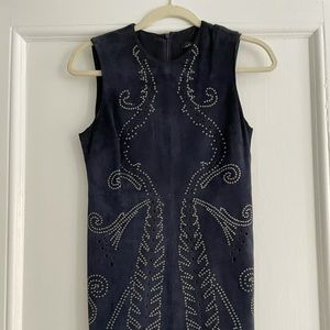 Blue Suede Dress, Zara